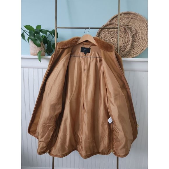 J.Crew Collection Zip Up Plush Faux Fur Teddy Coat - Picture 4 of 11